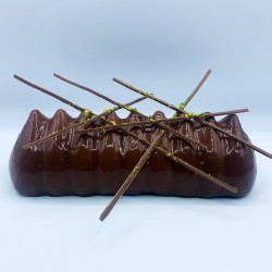 Bûche Chocolat Noir - Vanille